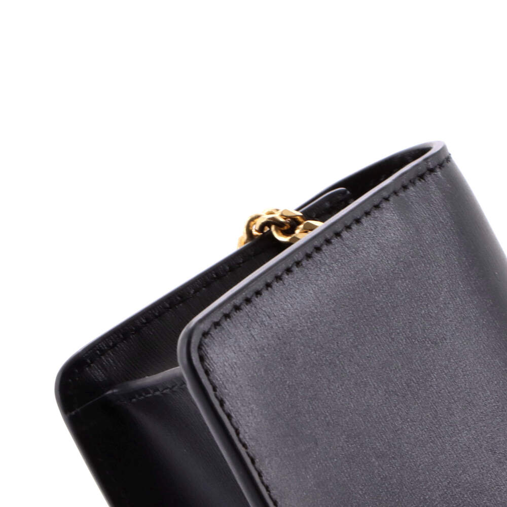 Celine Card Holder On Chain Leather #240445C98B - Picture 7 of 8